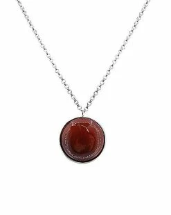 Brand new ⌛ Carnelian Circle Pendant Necklace 🥰