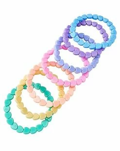 Best reviews of 🎁 Multi-Pack Rainbow Pastel Heart Bracelets - 7 Pack ⌛
