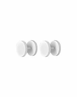 Promo ✨ Round White Fake Plugs - 18 Gauge 🥰