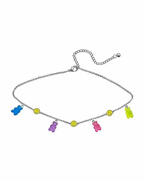 Best deal π Gummy Bear and Smiley Face Choker Necklace βοΈ 3 Best deal π Gummy Bear and Smiley Face Choker Necklace βοΈ