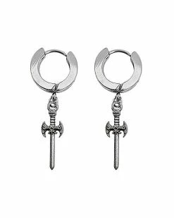 Coupon π Sword Huggie Dangle Earrings β 18 Gauge π 5 Coupon π Sword Huggie Dangle Earrings β 18 Gauge π -Sun & Moon-shop 03712320 b