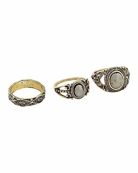 Hot Sale โ Multi-Pack Goldplated Hematite Rings - 9 Pack ๐ 4 Hot Sale โ Multi-Pack Goldplated Hematite Rings - 9 Pack ๐ - Image 2