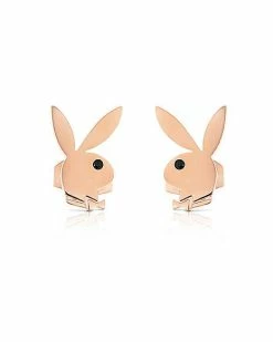 Cheapest 🛒 Rose Goldtone Playboy Bunny Stud Earrings 😀