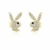 Top 10 β Goldtone Clear CZ Playboy Bunny Stud Earrings π₯ 1 Top 10 β Goldtone Clear CZ Playboy Bunny Stud Earrings π₯ -Sun & Moon-shop 03723228 a