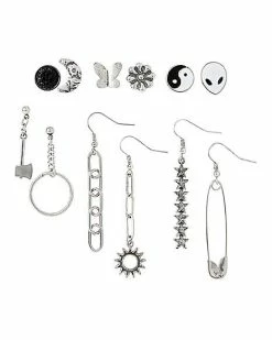 New ⭐ Multi-Pack Mismatch Icons Earrings - 6 Pack 🔥