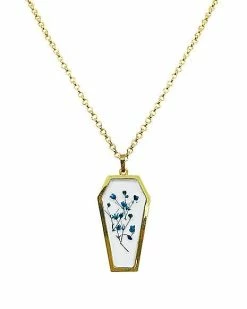 Best reviews of 🔥 Goldplated Blue Flower Coffin Chain Necklace 🛒