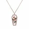 Promo βοΈ Pink Pressed Flowers Coffin Chain Necklace β 1 Promo βοΈ Pink Pressed Flowers Coffin Chain Necklace β -Sun & Moon-shop 03728946 a