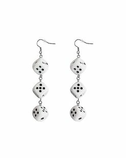 Outlet 😉 Triple Dice Fishhook Dangle Earrings - 18 Gauge 😉