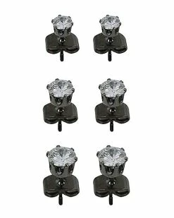 Best reviews of 🥰 Multi-Pack Round CZ Black Stud Earrings – 20 Gauge 🤩