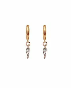 Wholesale 😀 Goldtone Huggie Dangle Earrings - 18 Gauge 😀