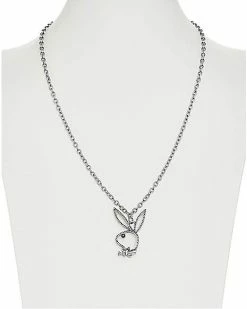 Best Sale ⌛ Clear CZ Outline Playboy Bunny Necklace 🤩