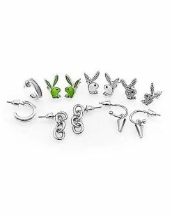 Best Pirce 🛒 Multi-Pack Playboy Bunny Stud Earrings - 6 Pair 💯