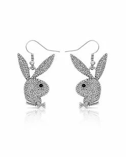 Best reviews of 🔥 Paved CZ Playboy Bunny Dangle Earrings 🎉