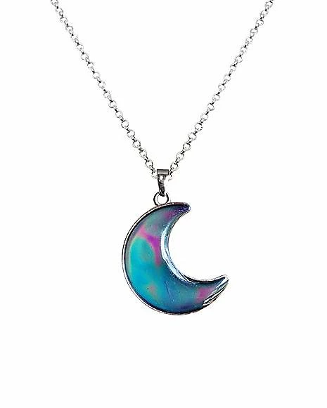 Promo π― Crescent Moon Mood Chain Necklace β 3 Promo π― Crescent Moon Mood Chain Necklace β