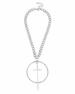 New 🎁 O Ring Sword Chain Choker Necklace 👏