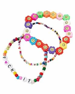 Top 10 👏 Multi-Pack Flower Fuck It Bracelets - 3 Pack 😉