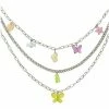 New βοΈ Flower Bear and Butterfly Triple Row Charm Necklace π 2 New βοΈ Flower Bear and Butterfly Triple Row Charm Necklace π -Sun & Moon-shop 03752094 a