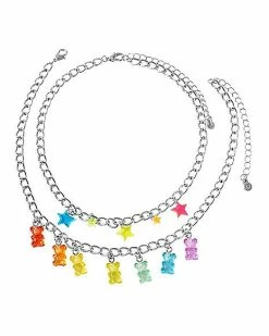 Best reviews of 👏 Gummy Bear and Star Chain Choker Necklaces - 2 Pack 🛒