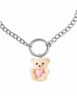 Wholesale 😉 Fuzzy Bear Chain Choker Necklace 🔥