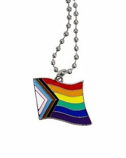 Best Sale 🥰 Progress Pride Ball Chain Necklace 👍