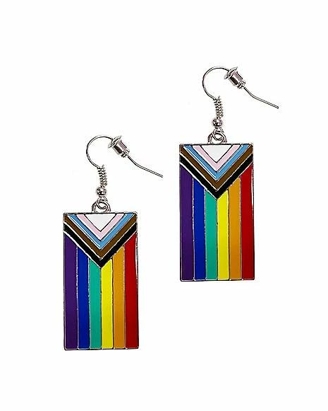 Hot Sale π Progress Pride Flag Dangle Earrings β 3 Hot Sale π Progress Pride Flag Dangle Earrings β