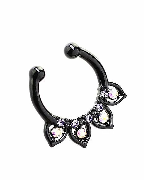 Cheapest ๐ฏ Lotus Petals Fake Septum Ring ๐ฅฐ - Image 2