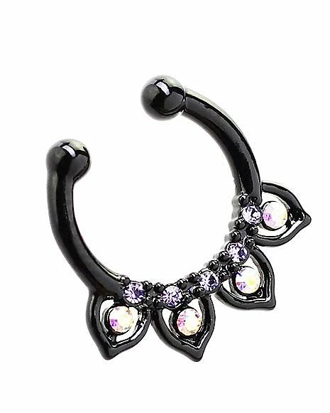 Cheapest ๐ฏ Lotus Petals Fake Septum Ring ๐ฅฐ - Image 3