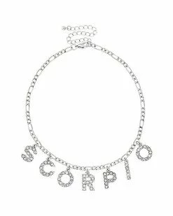 Alternative view of Brand new 🛒 Pave Zodiac Scorpio Chain Necklace 👍