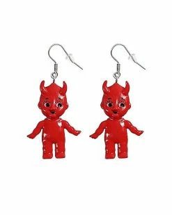 Top 10 🛒 Devil Baby Dangle Earrings - 18 Gauge 🛒