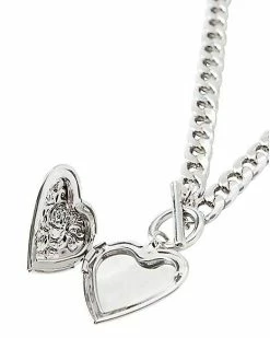 Best deal 👏 Heart Locket Chain Necklace 😀 -Sun & Moon-shop 03774171 c