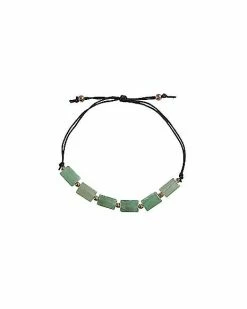 Cheapest 🛒 Semi-Precious Aventurine String Bracelet ✔️