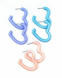 Brand new 👍 Multi-Pack Pastel Heart Earrings 3 Pair ✔️