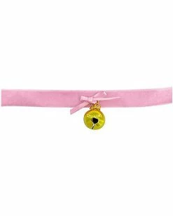Brand new 🔔 Pink Velvet Bow Bell Choker Necklace 😉