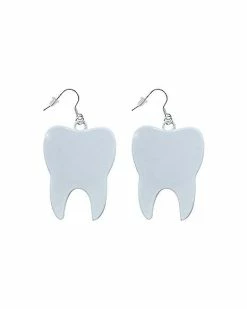 Hot Sale 💯 White Tooth Dangle Earrings - 18 Gauge 😀