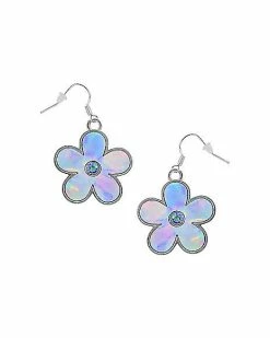 Brand new 😉 Holographic Flower Dangle Earrings - 18 Gauge 🛒