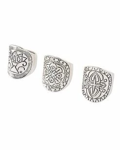 Top 10 👍 Multi-Pack Chunky Pattern Rings - 3 Pack 🥰