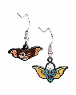Coupon ✔️ Gizmo and Stripe Gremlins Dangle Earrings - 22 Gauge 👍