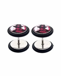 Promo ⌛ Freddy Krueger Fake Plugs 18 Gauge - A Nightmare on Elm Street 🔥 -Sun & Moon-shop 03794161 c