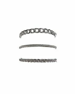 Hot Sale 🎉 Multi-Pack Silvertone Chain Bracelets 3 Pack ❤️