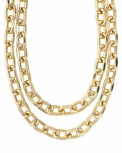 Promo ⌛ Goldtown Thick Double Row Link Chain Necklace 🎁
