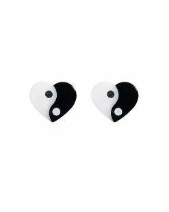 Best Sale 🧨 Yin Yang Heart Fake Plugs - 18 Gauge 👏
