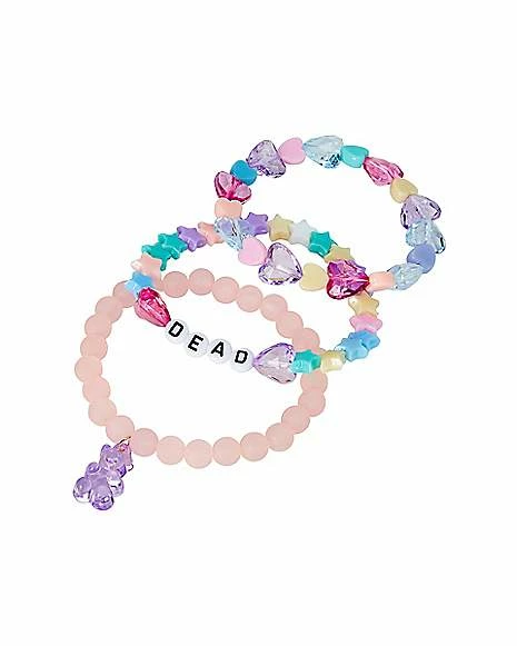 Best Sale π₯° Multi-Pack Hearts and Stars Beaded Bracelets - 3 Pack π₯°
