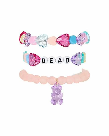 Best Sale π₯° Multi-Pack Hearts and Stars Beaded Bracelets - 3 Pack π₯° - Image 2