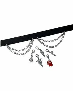 Best Pirce ✨ Heart Ax Hand Charm Choker Necklace 💯