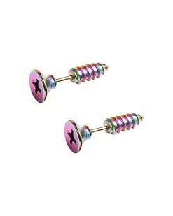 Buy ⭐ Anodized Screw Fake Taper Earrings - 16 Gauge ✔️