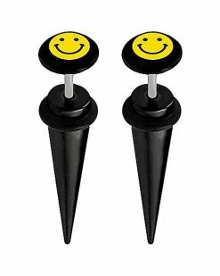 New 😍 Smiley Face Fake Tapers - 16 Gauge 🎁