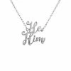 Outlet ๐ He Him Pronoun Cursive Necklace ๐ 2 Outlet ๐ He Him Pronoun Cursive Necklace ๐ -Sun & Moon-shop 03816873 a