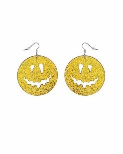 Top 10 🥰 Drip Smiley Face Dangle Earrings - 18 Gauge 👏