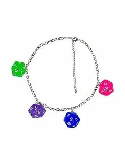 Best Pirce 😍 Colored D20 Chain Choker Necklace ❤️