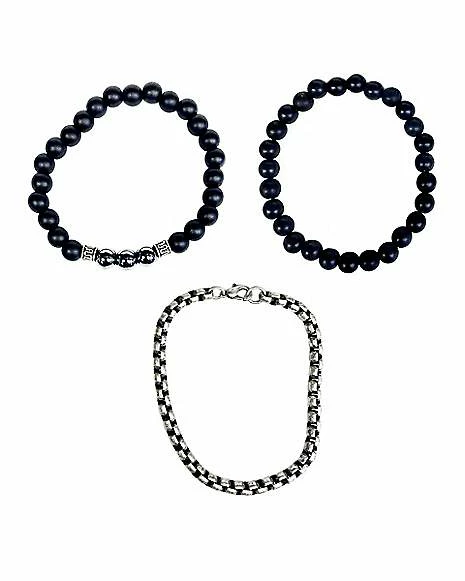 Top 10 β¨ Multi-Pack Beaded and Chain Bracelets - 3 Pack π - Image 2